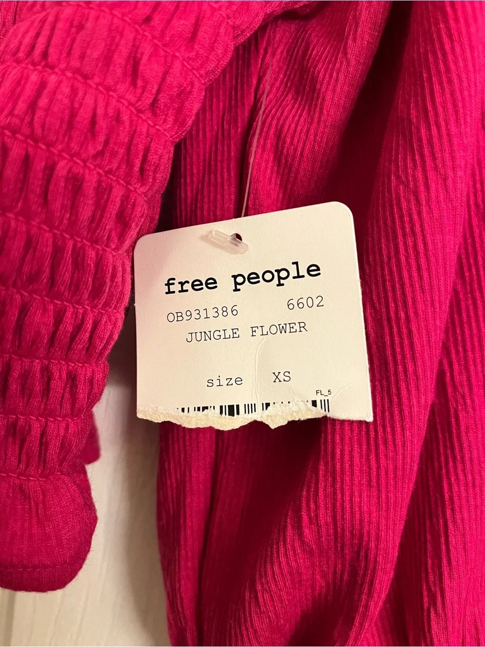 NWT Free People Brenyce Jungle Flower Smoked Top